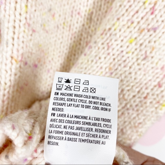 American Eagle Outfitters AEO Chunky Knit Button Pullover Cotton Blend Sweater S - Picture 10 of 11